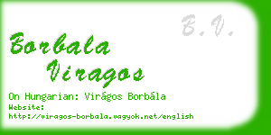 borbala viragos business card
