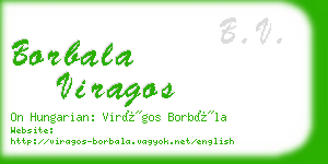 borbala viragos business card